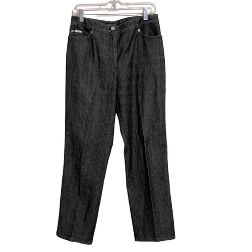 St. John Sport By Marie Gray Denim Jeans Black Size 6